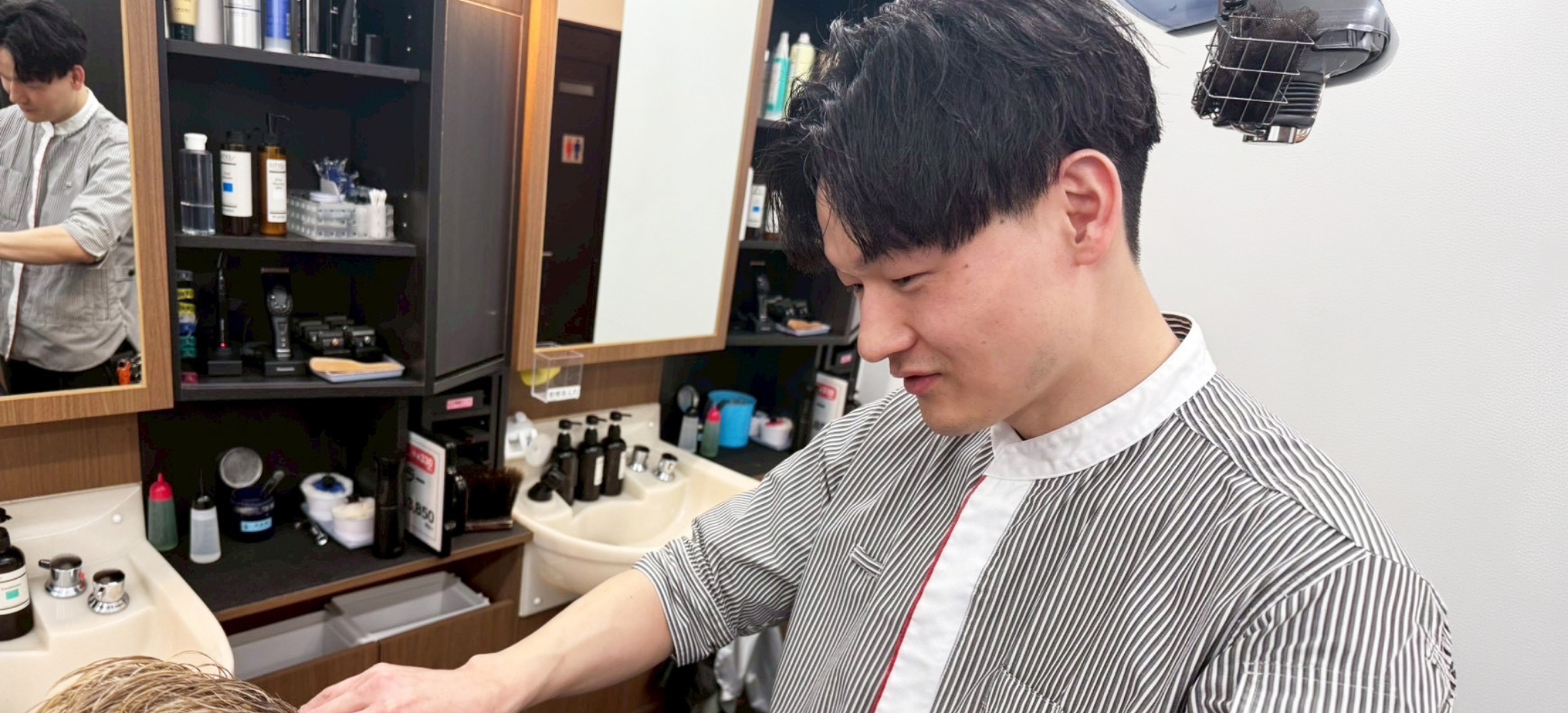 Uさんシャンプーの様子