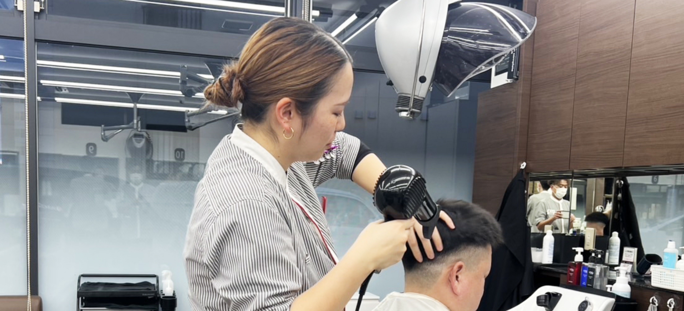 Kさんブローの様子