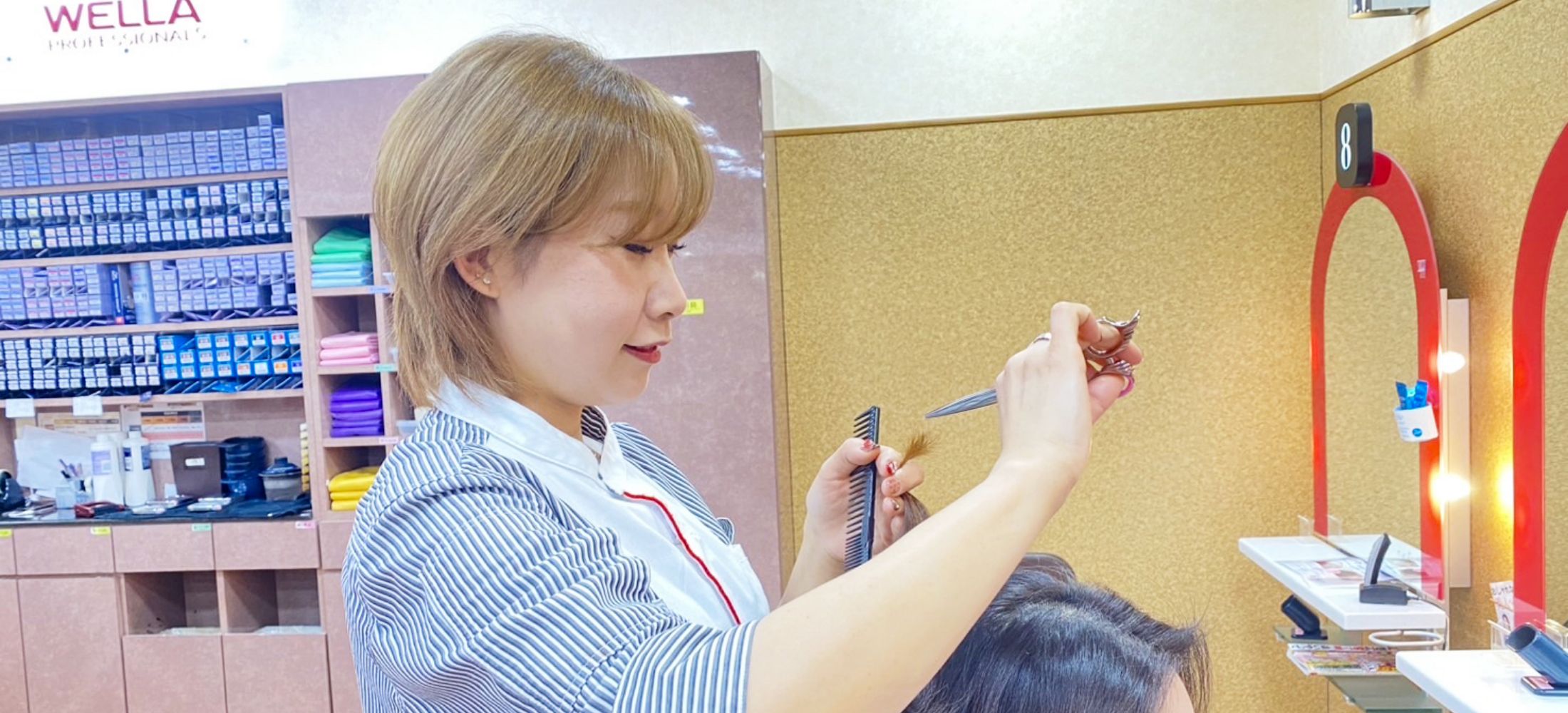 Sさんカットの様子